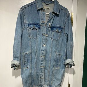 Topshop long jean jacket